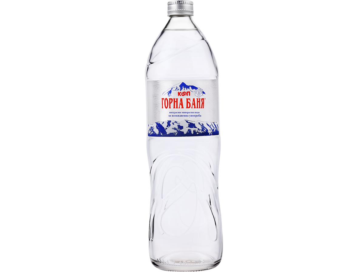 MINERAL WATER, GLASS BOTTLE - 1 L