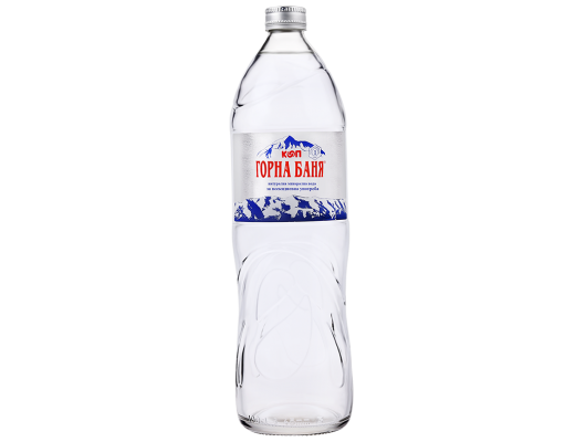 MINERAL WATER, GLASS BOTTLE - 1 L