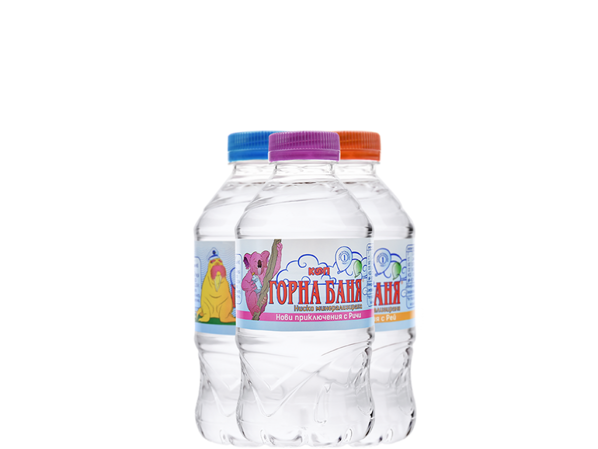 Mineral water, Cartoon characters - 0.330 L